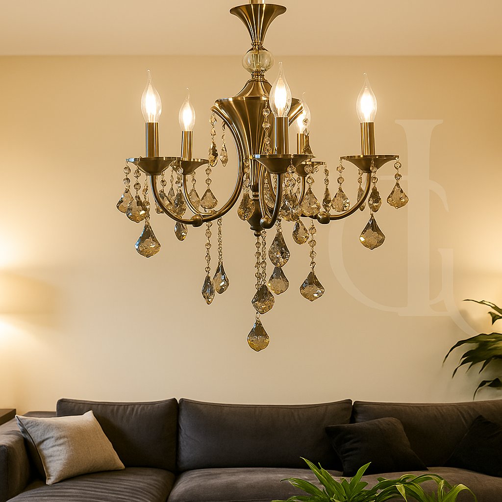 Imperium Lume Crystal Antique  Chandelier